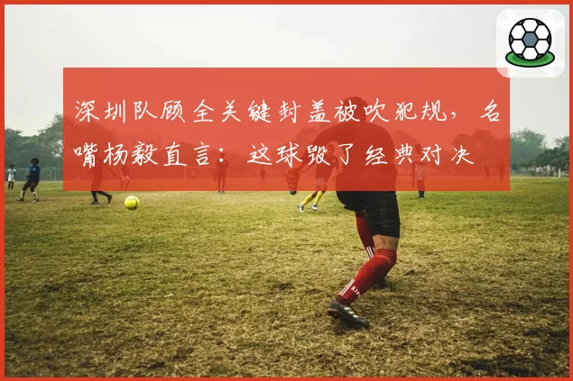 深圳队顾全关键封盖被吹犯规，名嘴杨毅直言：这球毁了经典对决